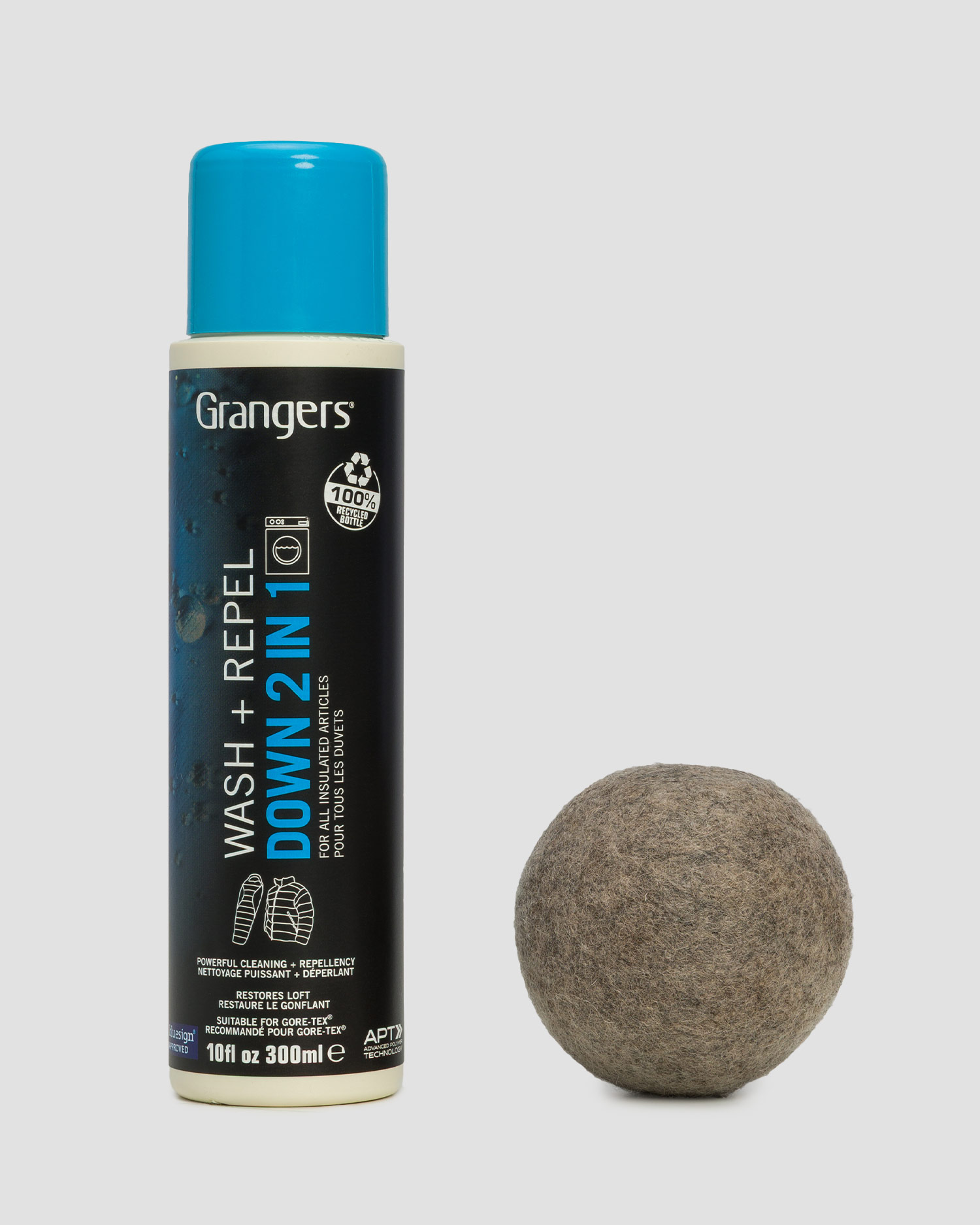 Grangers Down Care Kit Daunenwasch- und Imprägnierset Waschmittel + Bälle