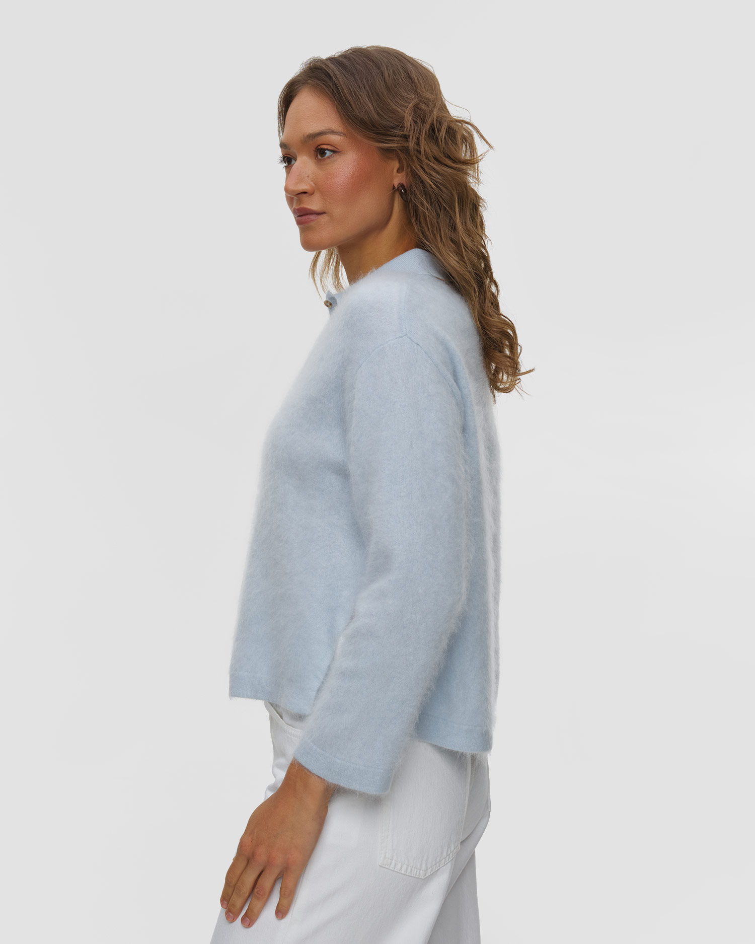 Soft Goat Brushed Shirt Damenstrickhemd