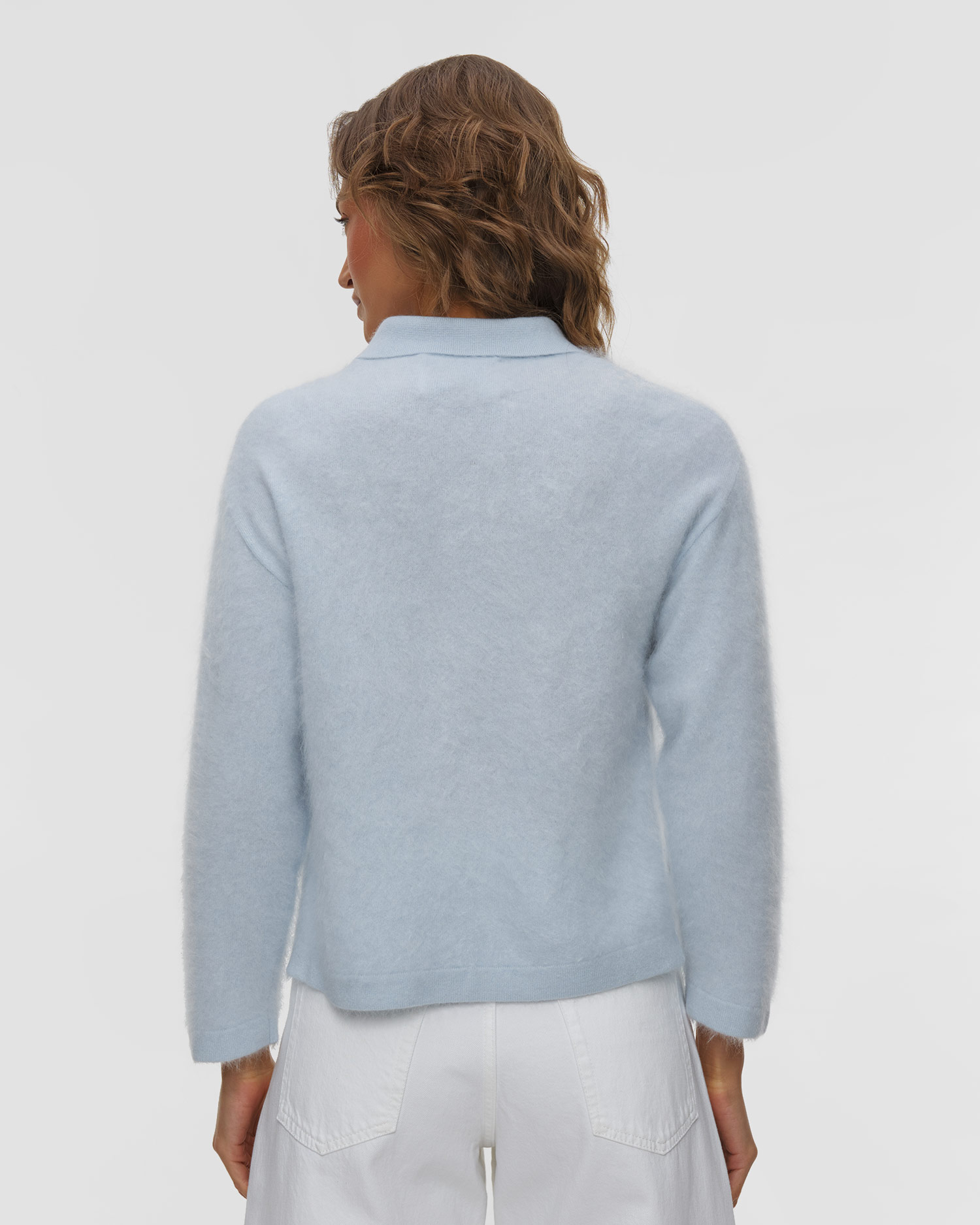 Soft Goat Brushed Shirt Damenstrickhemd