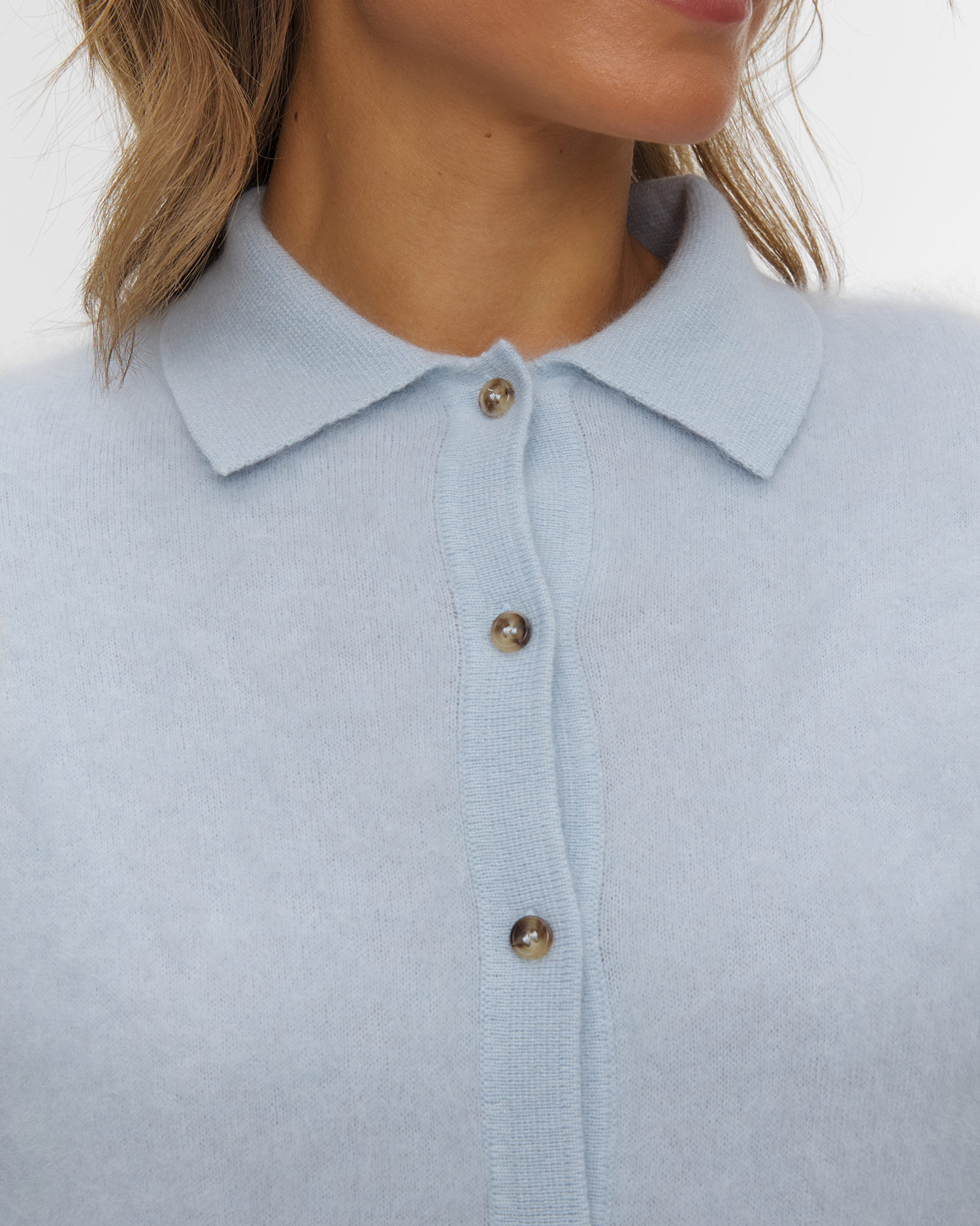 Soft Goat Brushed Shirt Damenstrickhemd
