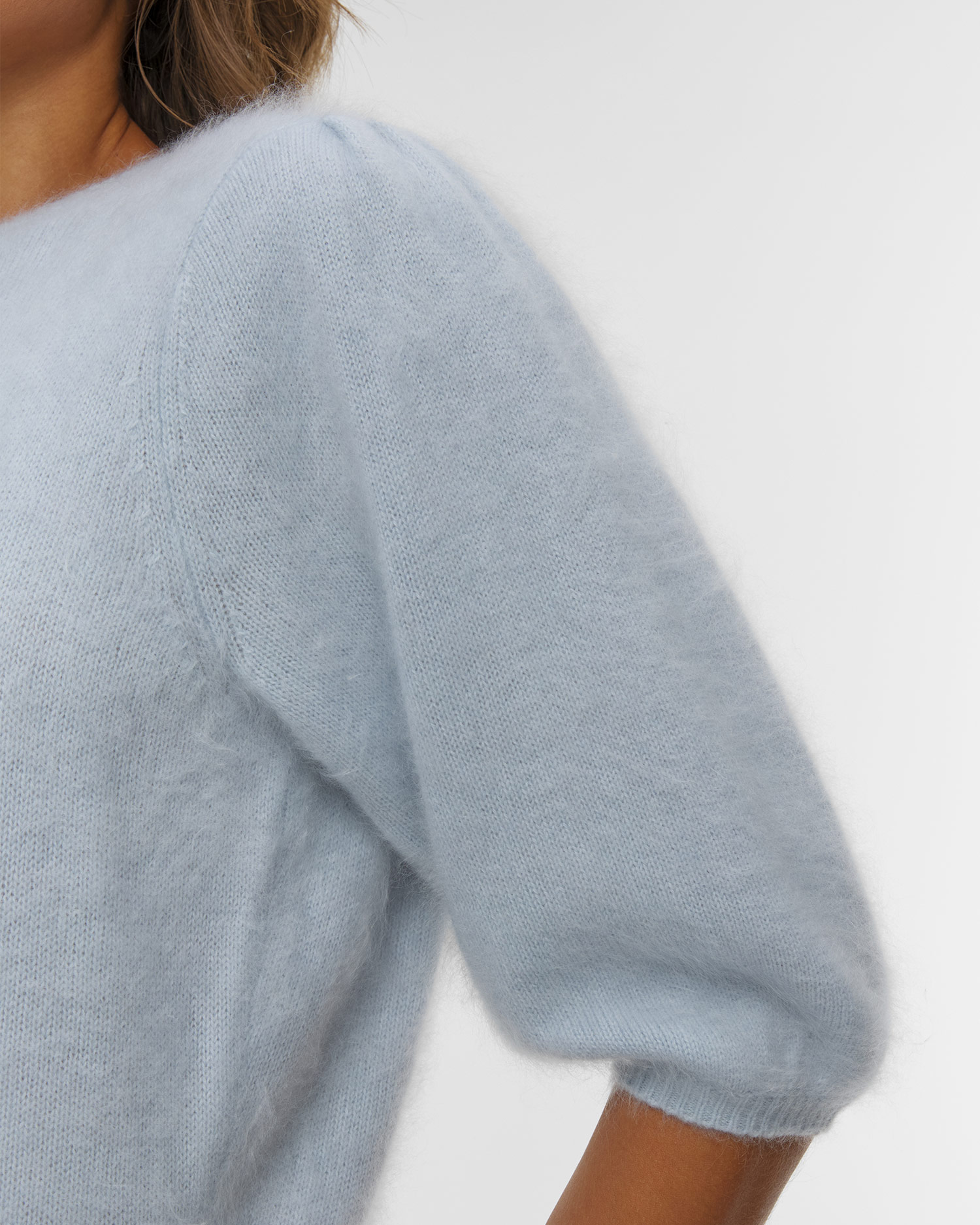 Soft Goat Brushed Top Kaschmirpullover für Damen