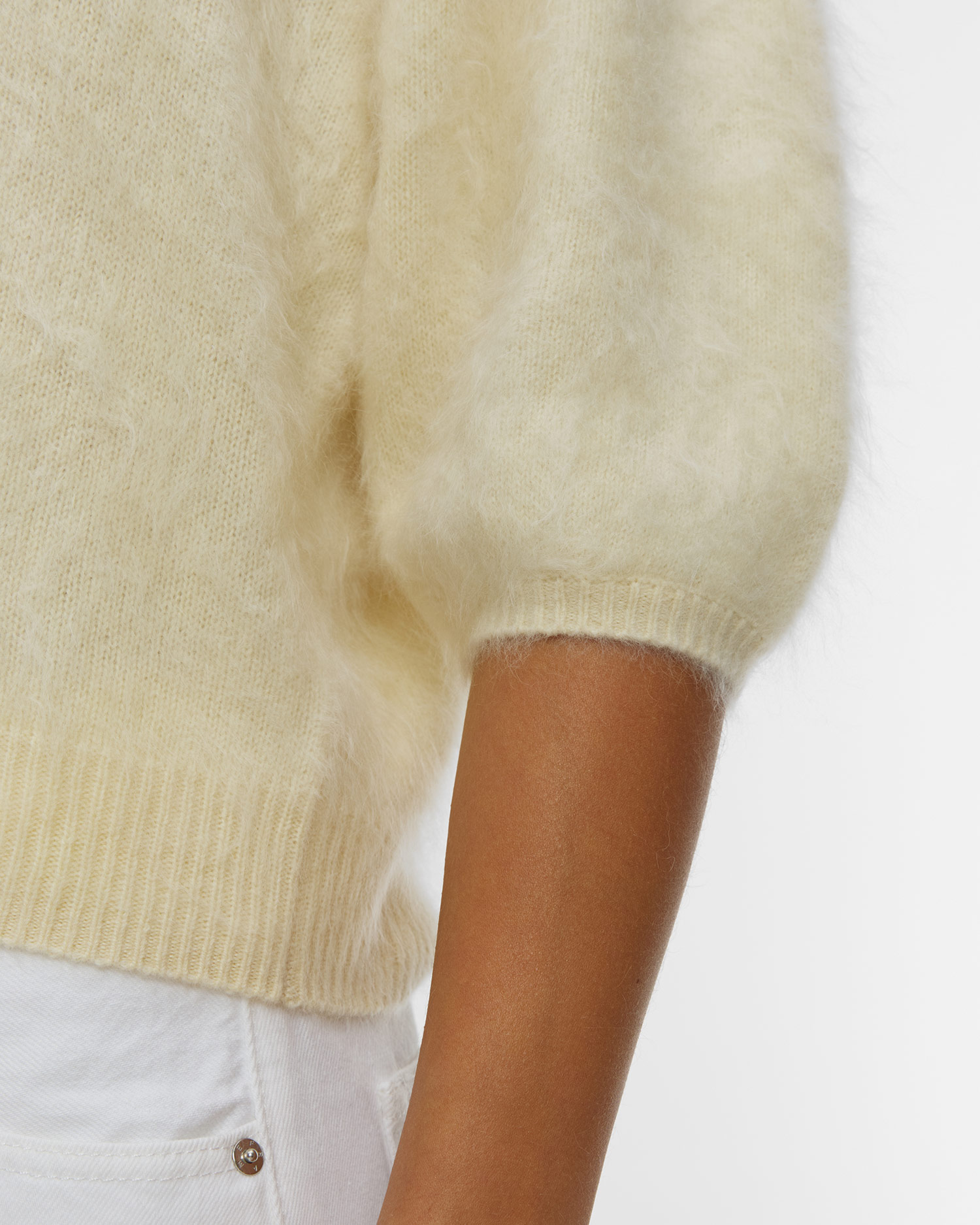 Soft Goat Brushed Top Kaschmirpullover für Damen