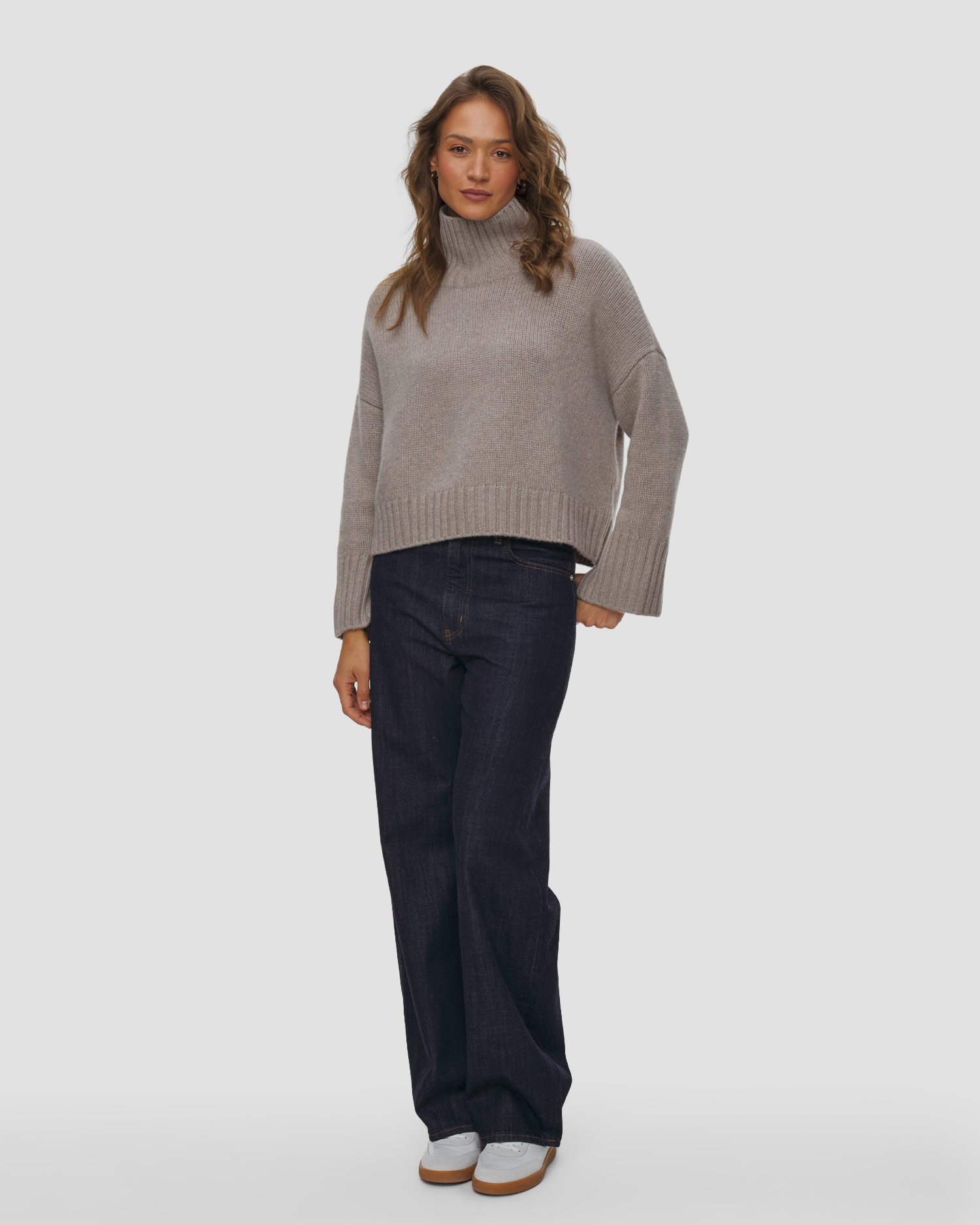 Soft Goat Girlfriend Turtleneck Kaschmir-Rollkragenpullover für Damen