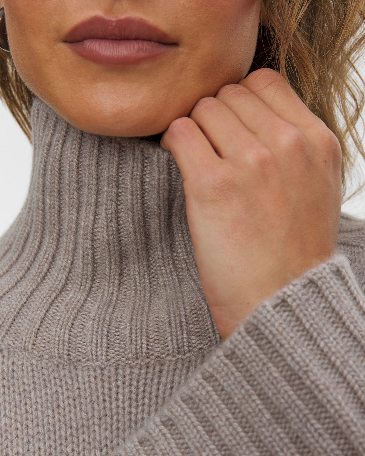 Soft Goat Girlfriend Turtleneck Kaschmir-Rollkragenpullover für Damen