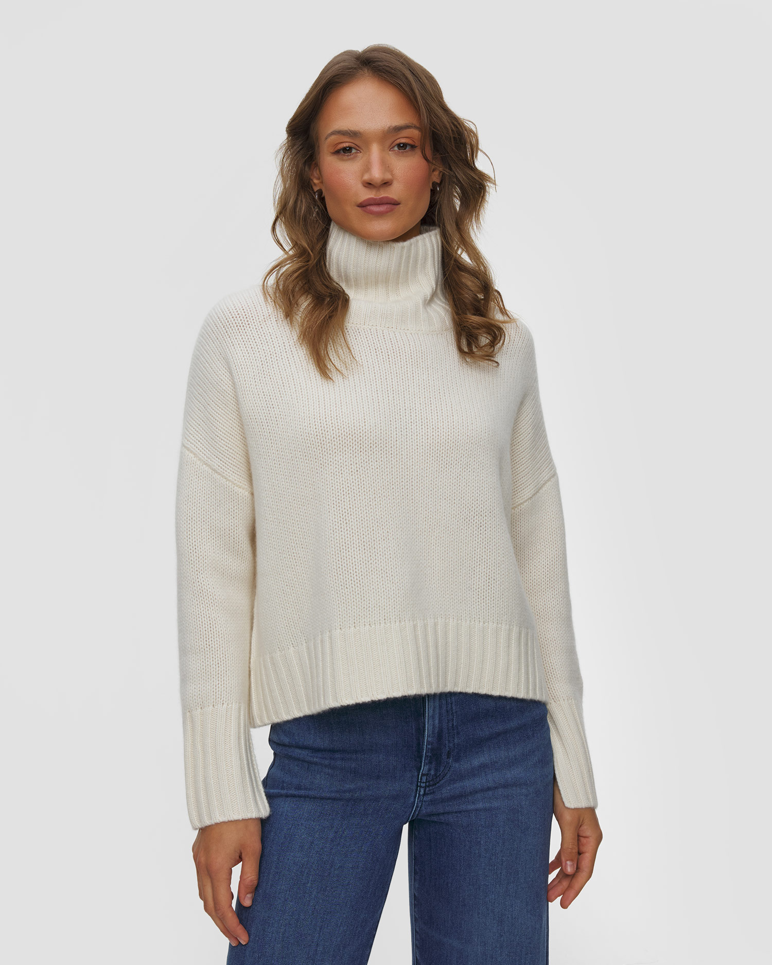Soft Goat Girlfriend Turtleneck Kaschmir-Rollkragenpullover für Damen