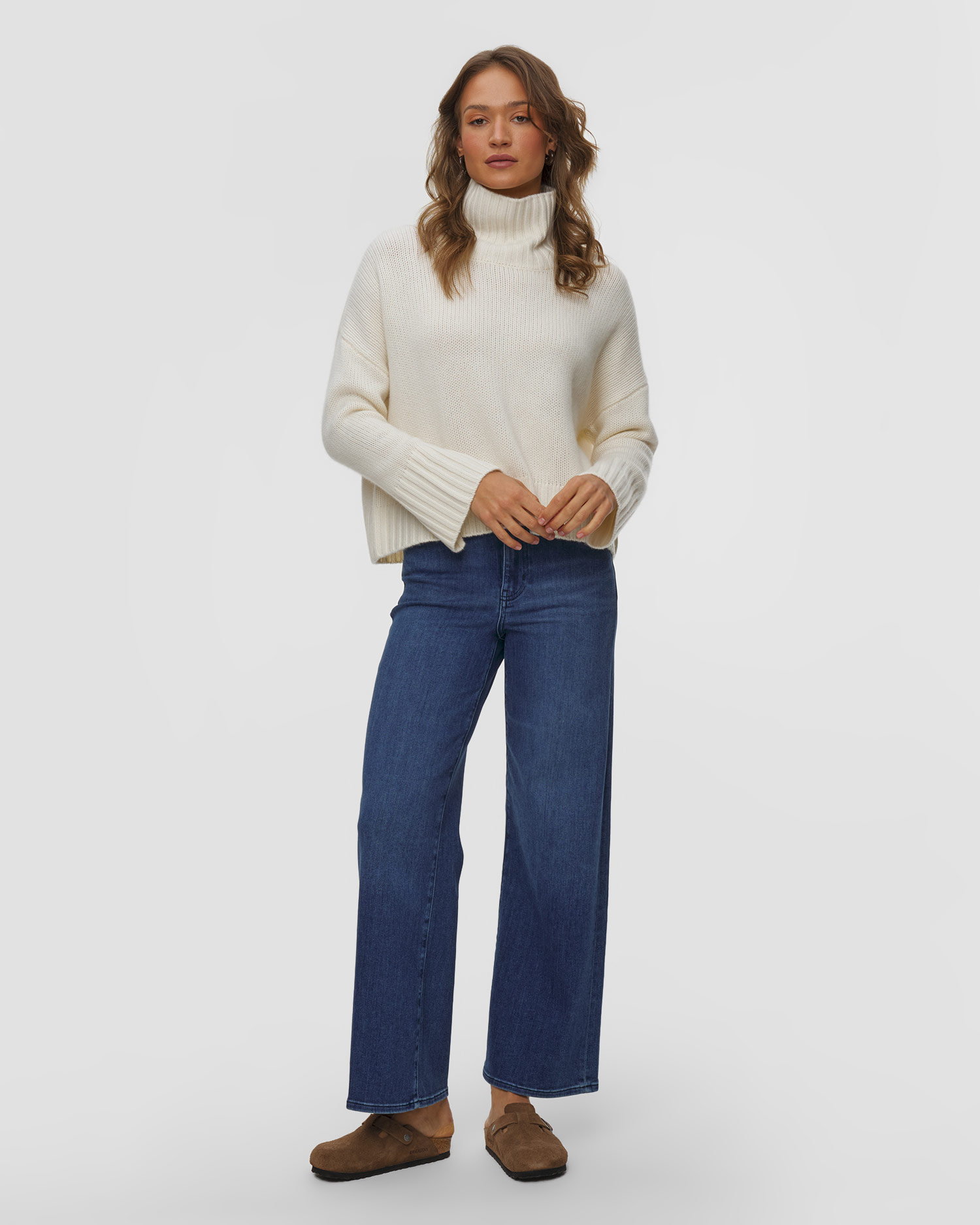Soft Goat Girlfriend Turtleneck Kaschmir-Rollkragenpullover für Damen