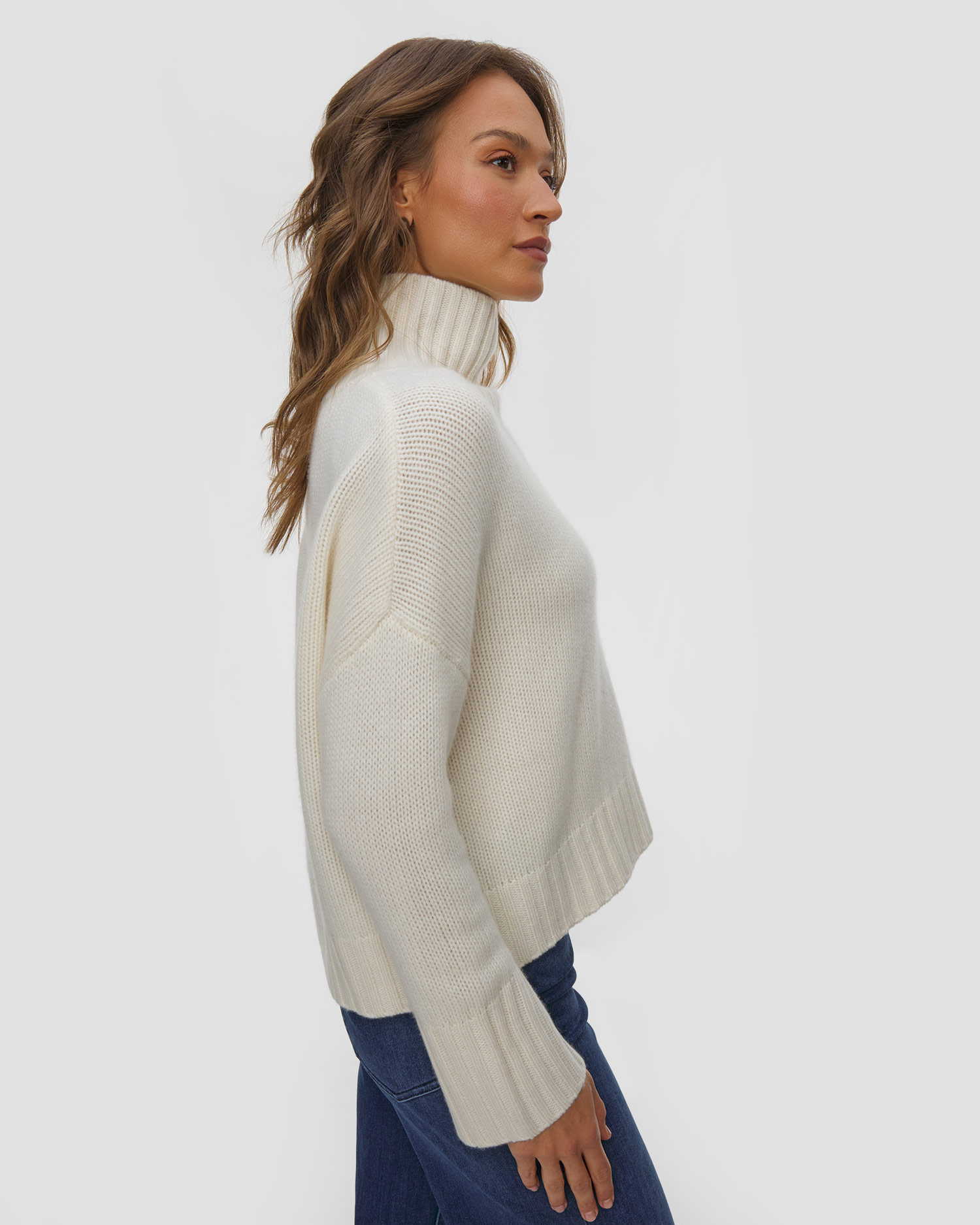 Soft Goat Girlfriend Turtleneck Kaschmir-Rollkragenpullover für Damen