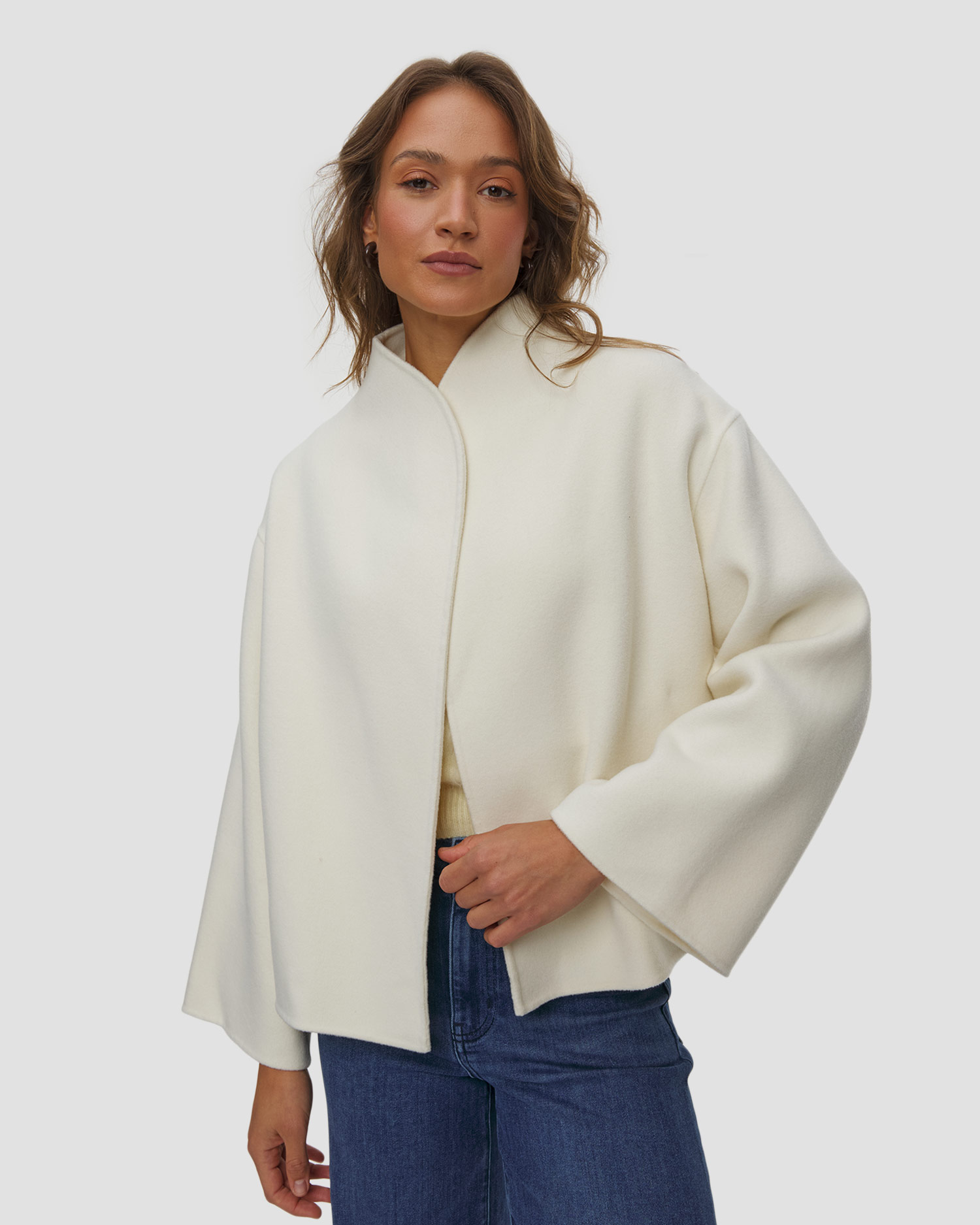 Soft Goat Short Jacket kurze Wolljacke für Damen
