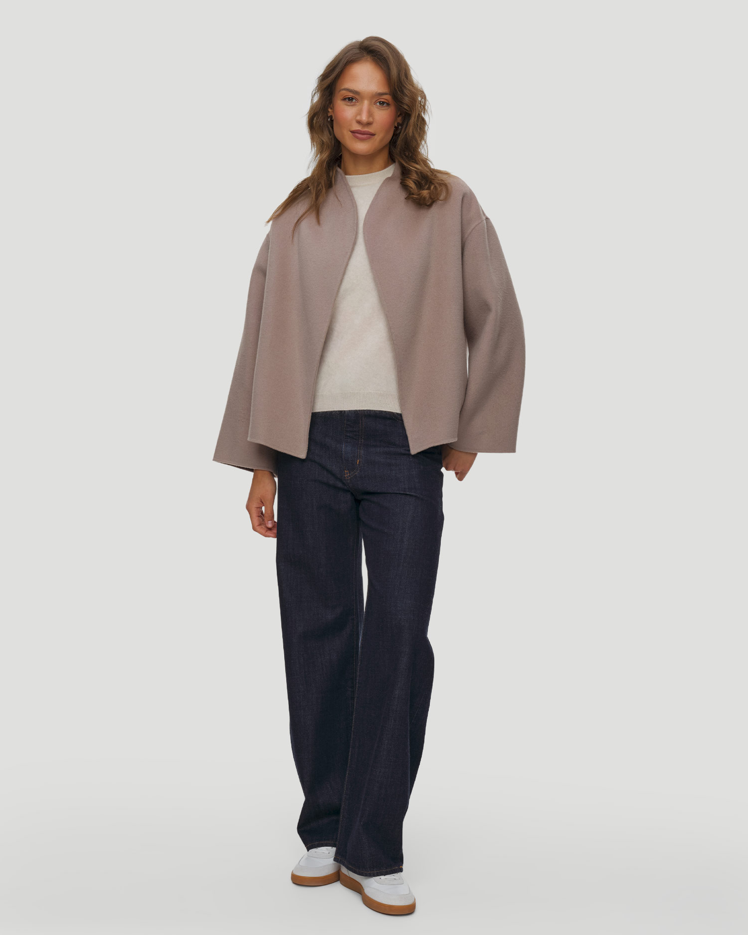 Soft Goat Short Jacket Kurze Wolljacke für Damen