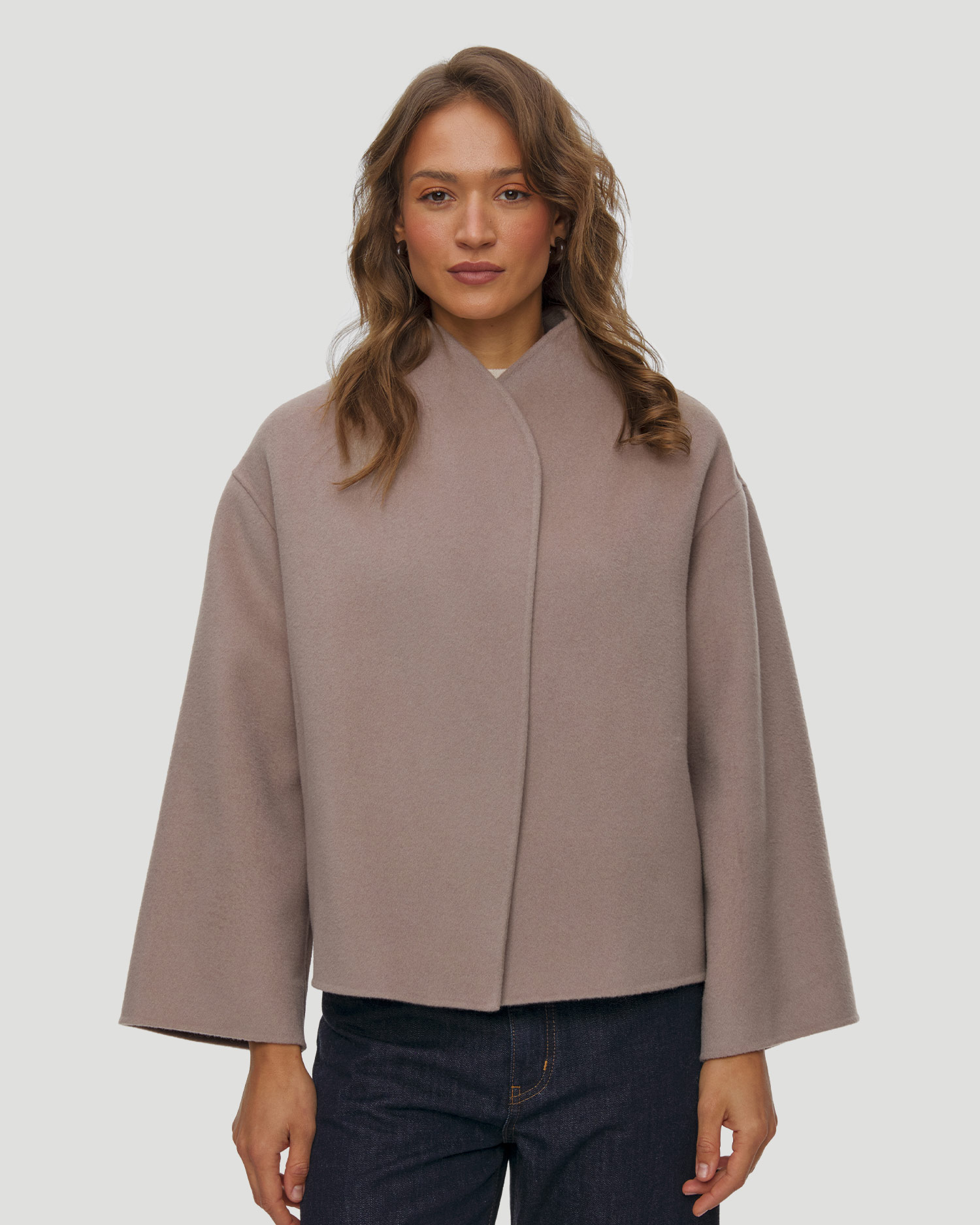 Soft Goat Short Jacket Kurze Wolljacke für Damen