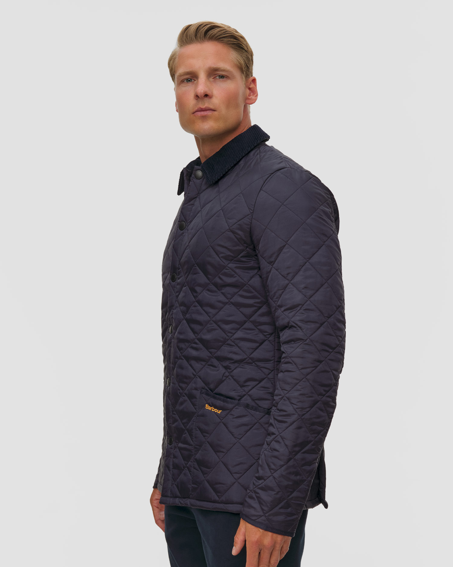 Barbour Heritage Liddesdale Quilted Jacket gesteppte Herrenjacke in Dunkelblau