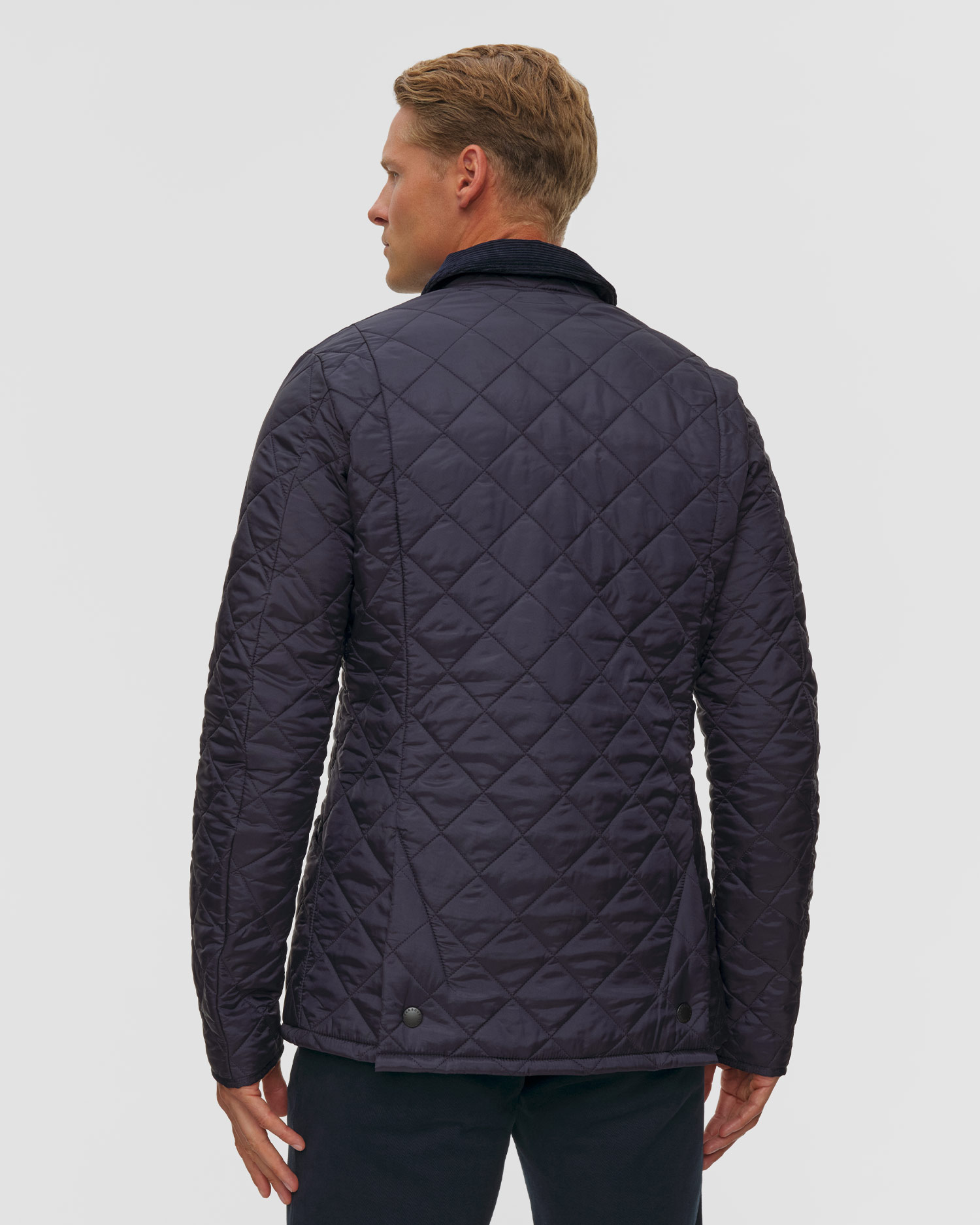 Barbour Heritage Liddesdale Quilted Jacket gesteppte Herrenjacke in Dunkelblau