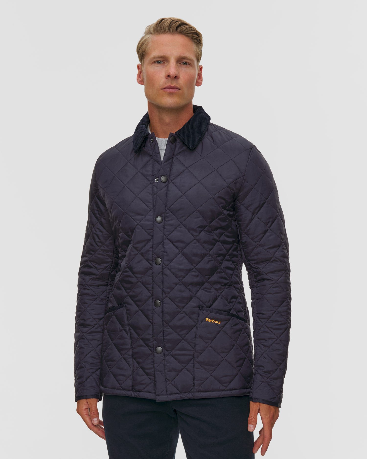 Barbour Heritage Liddesdale Quilted Jacket gesteppte Herrenjacke in Dunkelblau