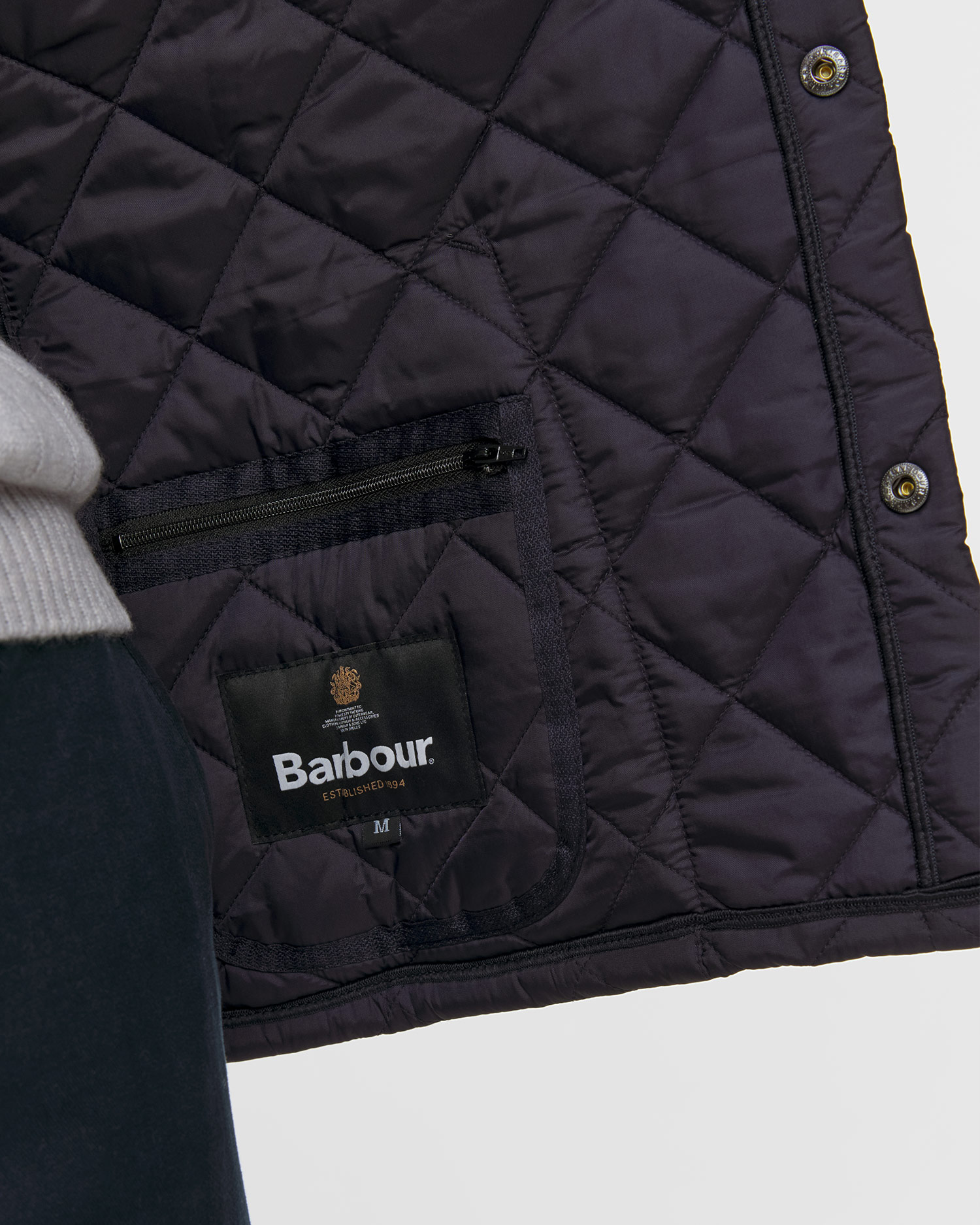 Barbour Heritage Liddesdale Quilted Jacket gesteppte Herrenjacke in Dunkelblau