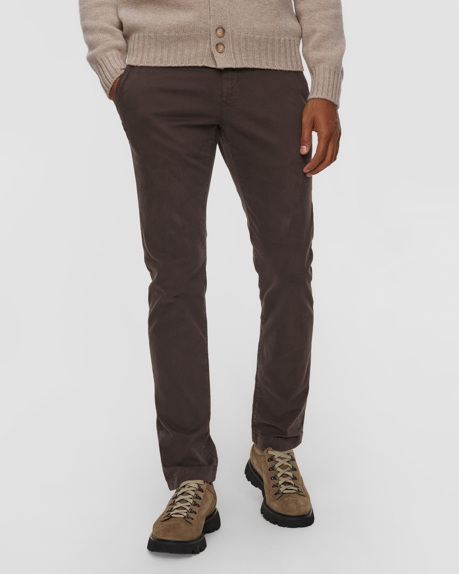 Pantaloni pentru bărbați chino Jacob Cohen, Culoare/Model: Brązowy