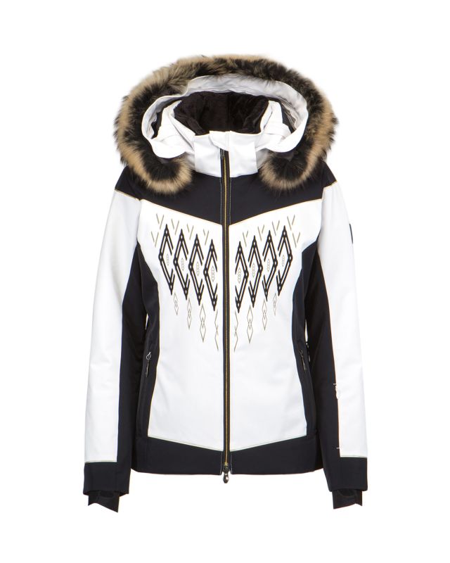 DESCENTE Amelia ski jacket with a fur DWWQGK06-4 | S'portofino