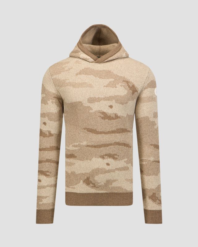 Vlnený sveter s kapucňou Chervo Nuovo 66149-22d | S'portofino