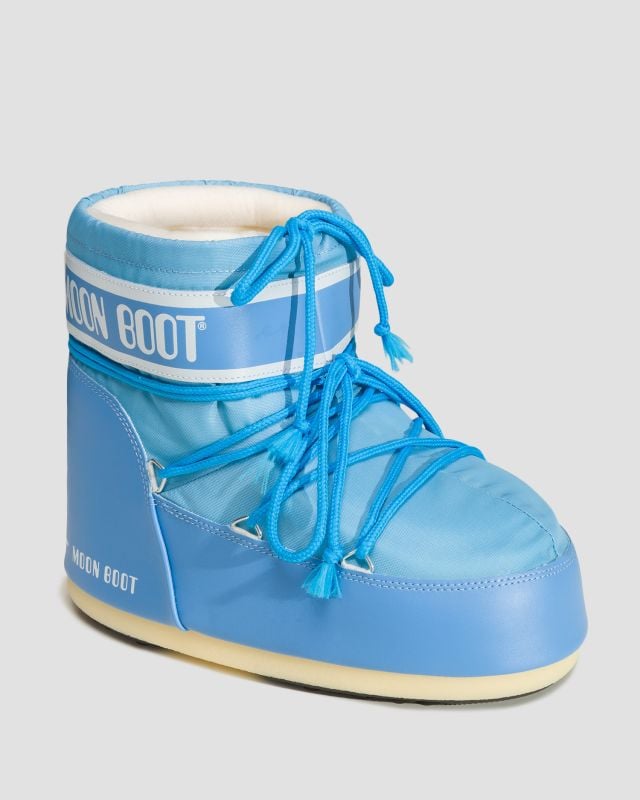 Cizme de zăpadă pentru femei Moon Boot Icon Low Nylon - albastru  14093400-15 | S'portofino