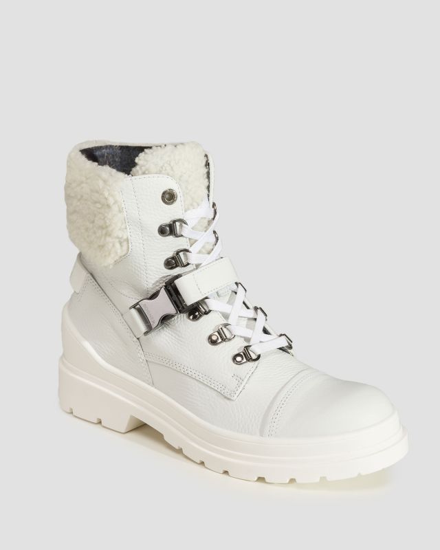 Dámske zimné topánky s hrotmi BOGNER St.Moritz 12 biele 22346722-10 |  S'portofino