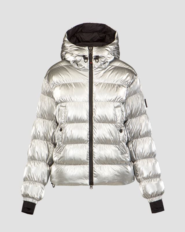 Women's silver ski jacket BOGNER FIRE+ICE Rosetta 34738588-1