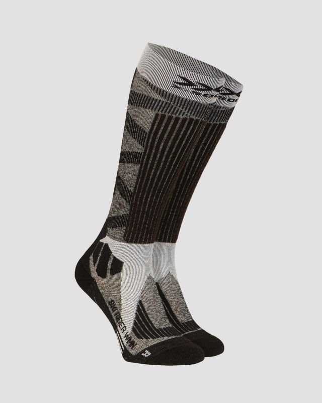 Calcetines de esquí grises para mujer X-Socks Ski Rider 4.0 xssskrw19w-g152