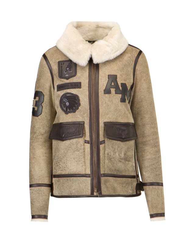 AERONAUTICA MILITARE leather jacket PN290D.1763-50 | S'portofino