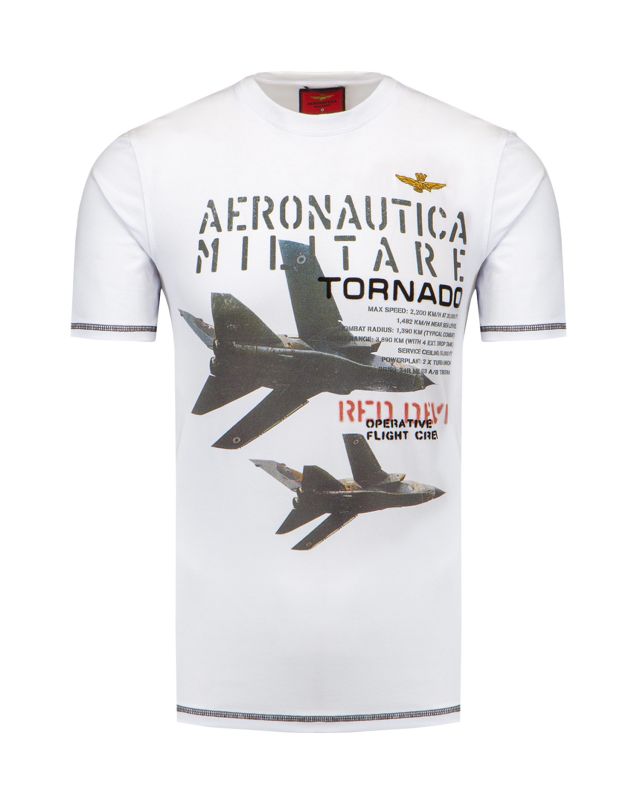 AERONAUTICA MILITARE M.C. t-shirt TS1912-off-white | S'portofino