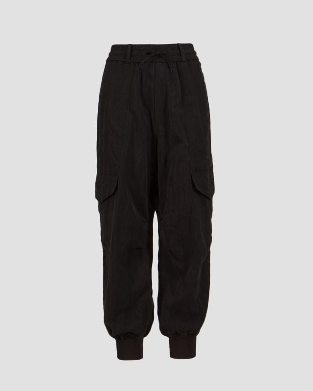 Women's black cargo trousers Y-3 Washed Twill ip7923-black