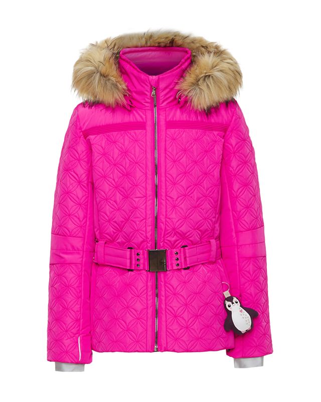 Lyžařská bunda POIVRE BLANC JUNIOR W211003JRGL-quilted-mega-pink |  S'portofino
