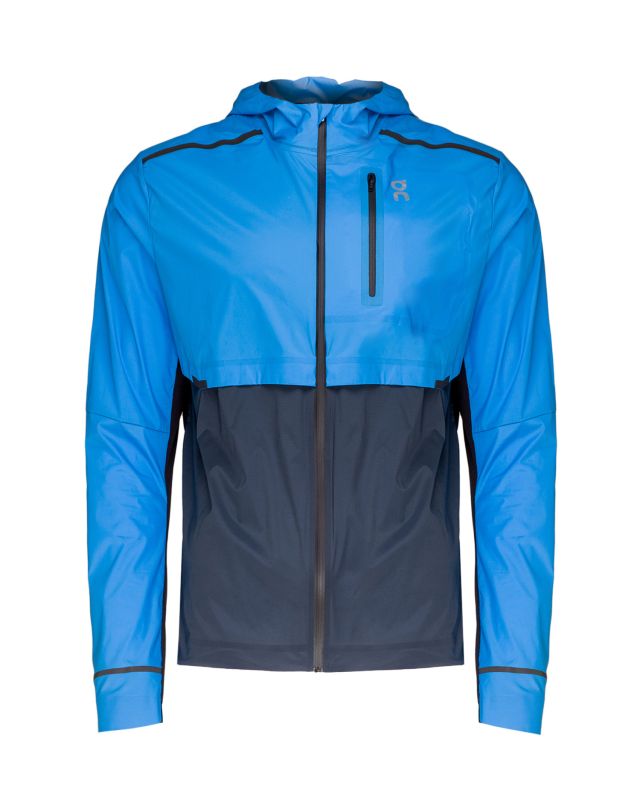 navy running jacket