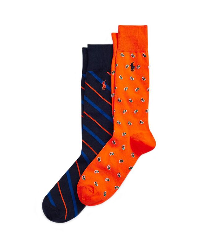 orange polo socks