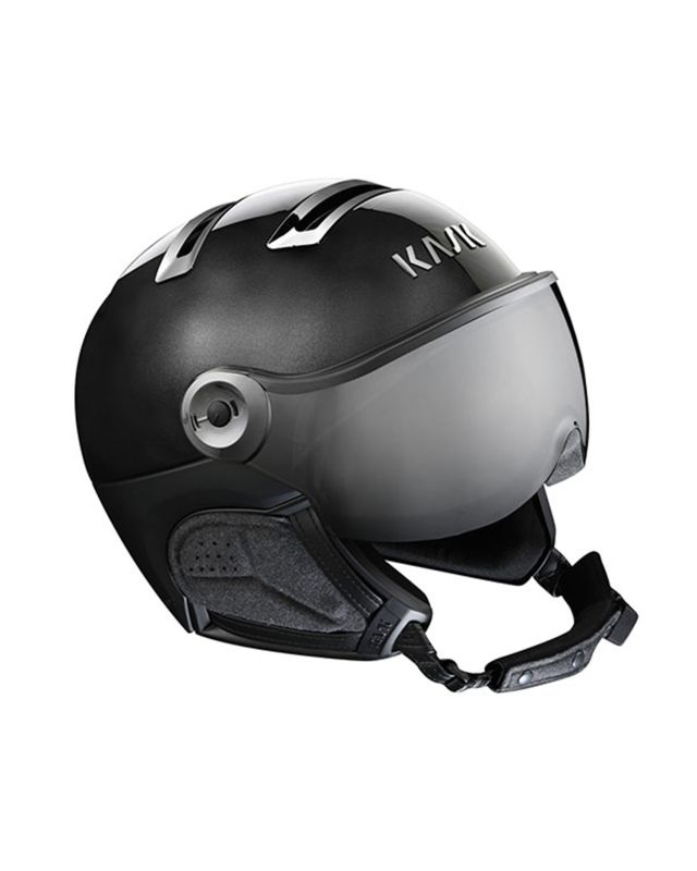 Lyžařská helma Kask CHROME SHE00060VISOR298-black-silver | S'portofino