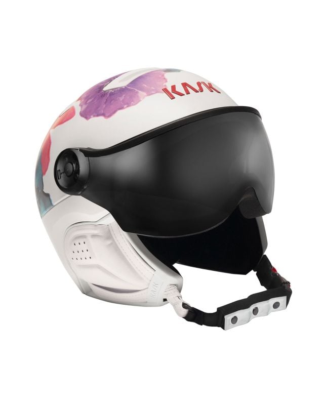 Lyžařská helma Kask FLOWER SHE00065VISOR201-white | S'portofino