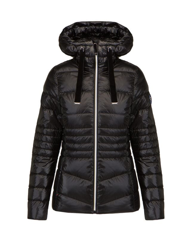 DOLOMITE Hood Corvara Satin Black jacket 285528-119 | S'portofino