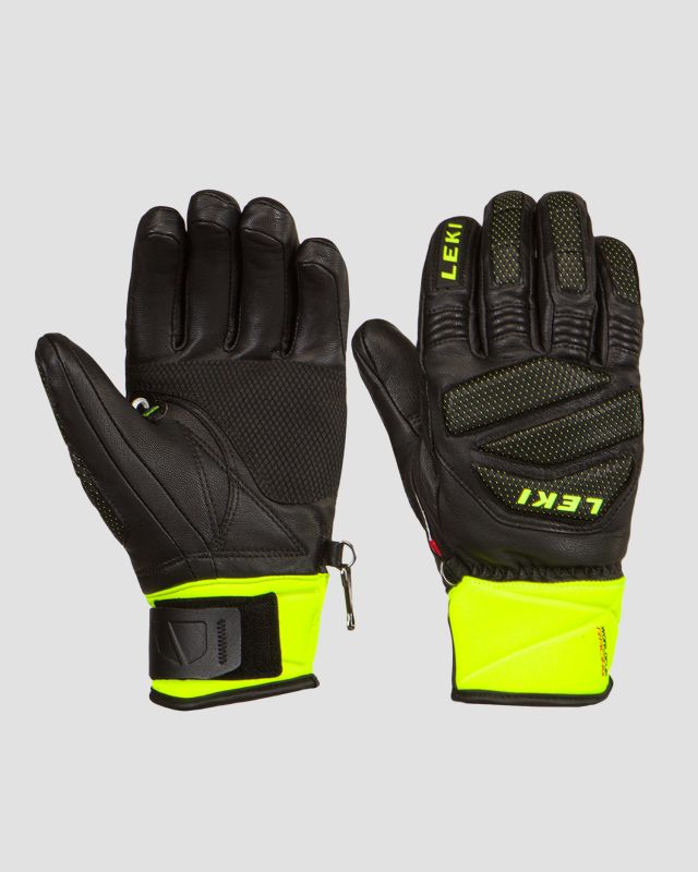 LEKI WORLDCUP RACE DOWNHILL S ski gloves 649806301-blackicelemon