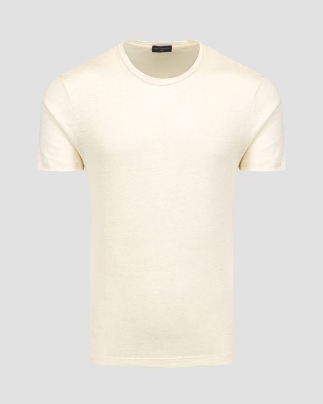 Pánske biele ľanové tričko Paul&Shark 24411009-490 | S'portofino