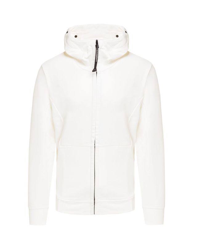 C.P. COMPANY Diagonal Fleece Full-zip Goggle sweatshirt | S'portofino