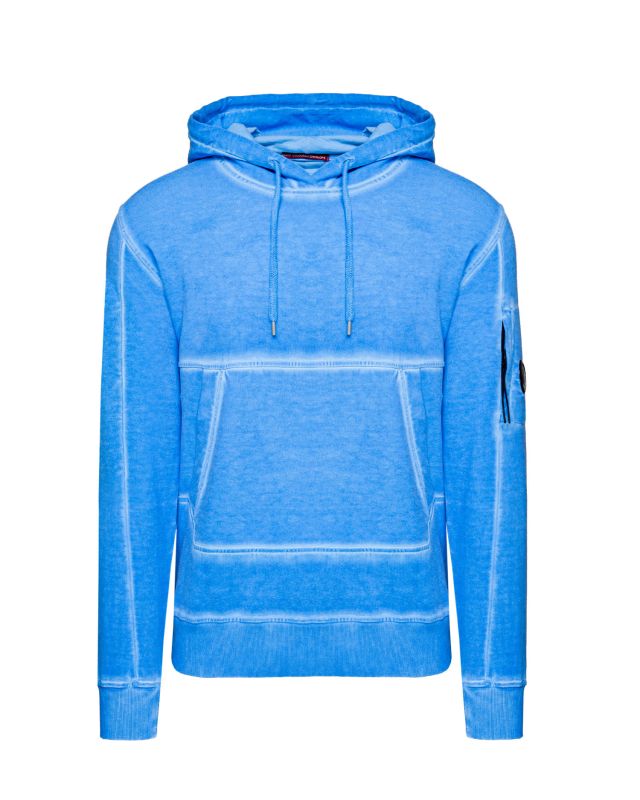 C.P. COMPANY Diagonal Fleece Full-zip Goggle sweatshirt with a hood. |  S'portofino