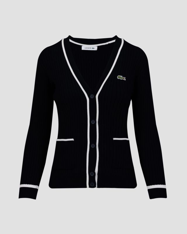 Lacoste AF6921 Cardigan für Damen in Marineblau af6921-hhw | S 
