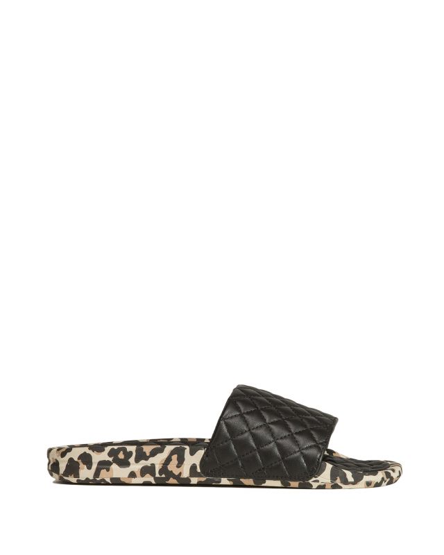 APL Lusso Slides 24010421991 black leopard S portofino