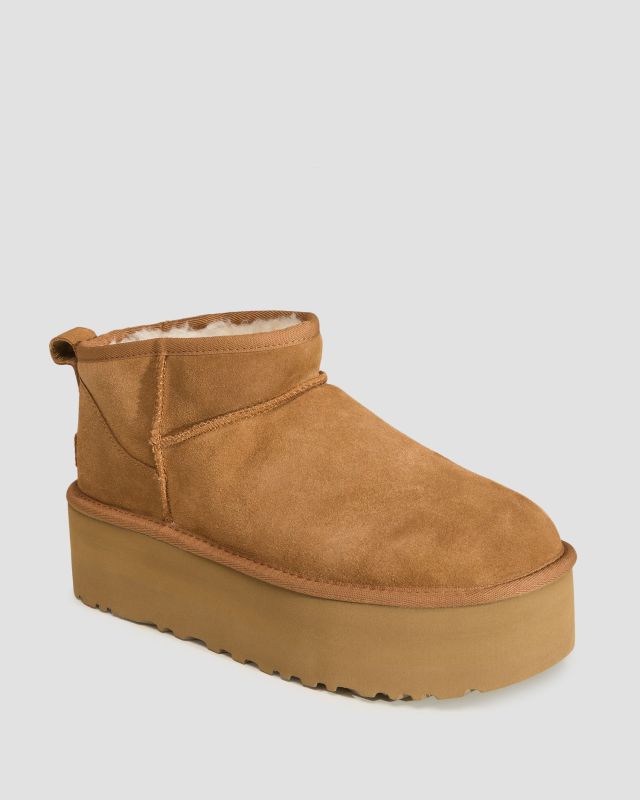 Dámské boty z ovčí kůže UGG Classic Ultra Mini Platform 1135092-che |  S'portofino