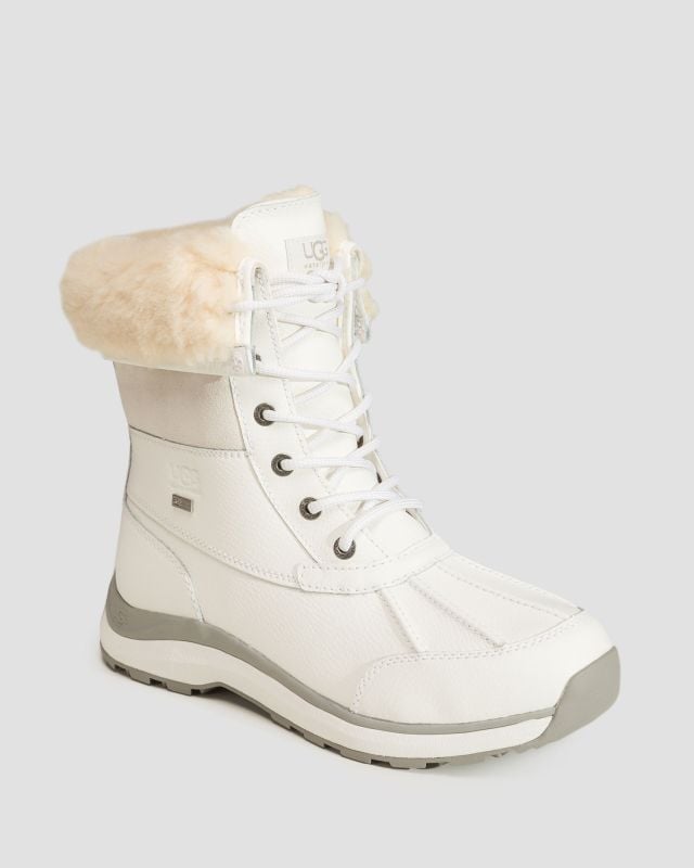 Stivali da neve da donna UGG Adirondack Boot III bianchi 1143530-brwh |  S'portofino