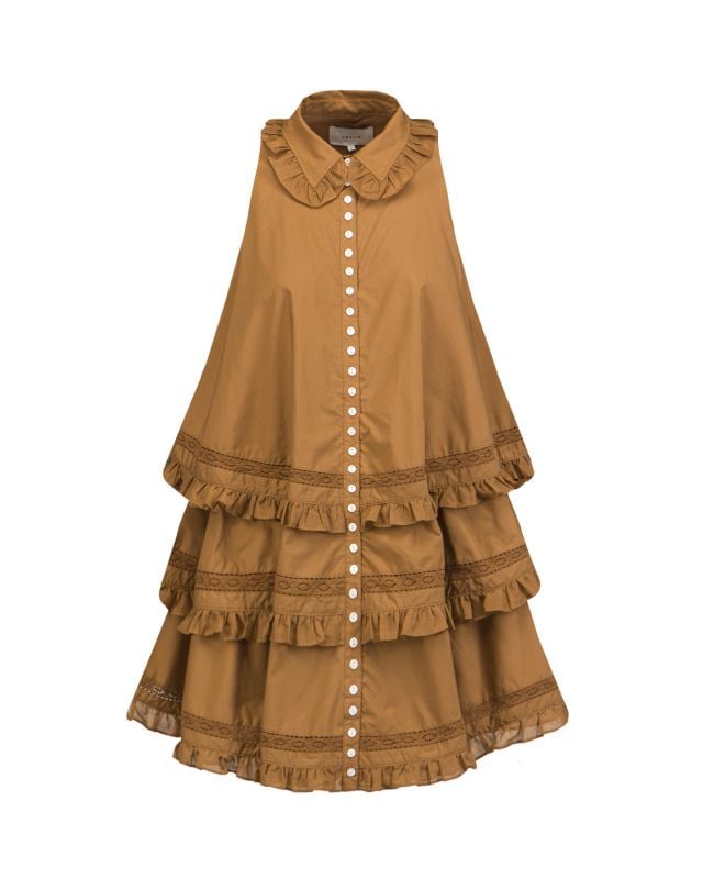 Sukienka JOSLIN CELIA ORGANIC COTTON TRAPEZE SHIRT DRESS JOS221140-cinnamon  | S'portofino
