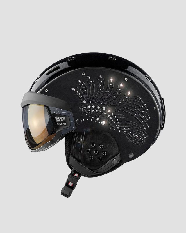 Černá lyžaská helma s kamínky Swarovského Casco SP-6 Majesty 72450-bc |  S'portofino