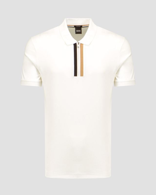 Biała koszulka polo męska Hugo Boss Paras 50495901-100 | S'portofino