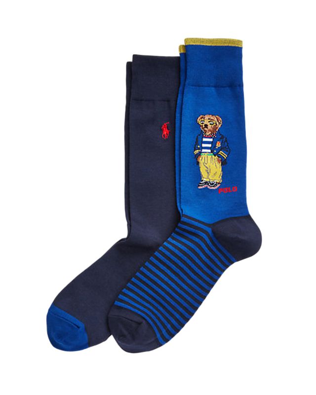 Ponožky Polo Ralph Lauren 2PK BEAR-CREW 449839364-400 | S'portofino
