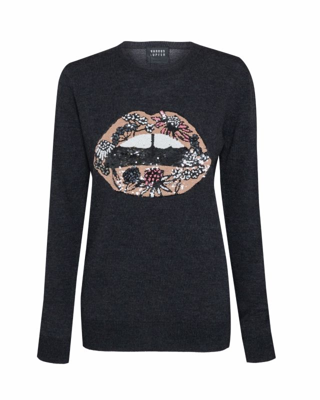 markus lupfer red lips jumper