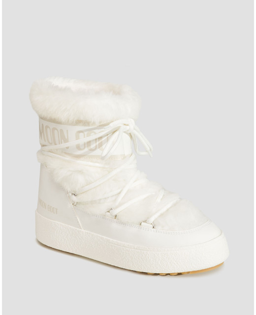 Women s snow boots Moon Boot Ltrack Faux Fur Wp White S portofino