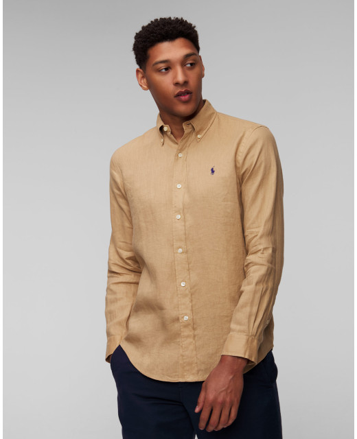 Camicia marrone uomo store