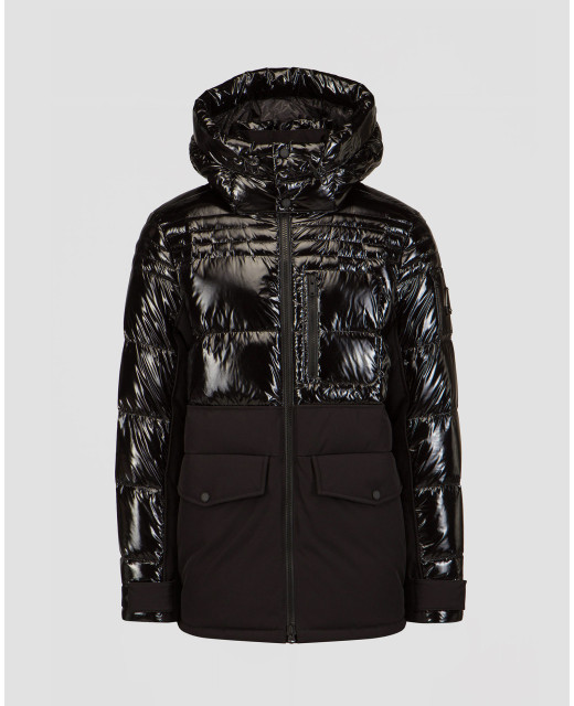 Doudoune noire pour hommes Moose Knuckles Dugald 2 S portofino